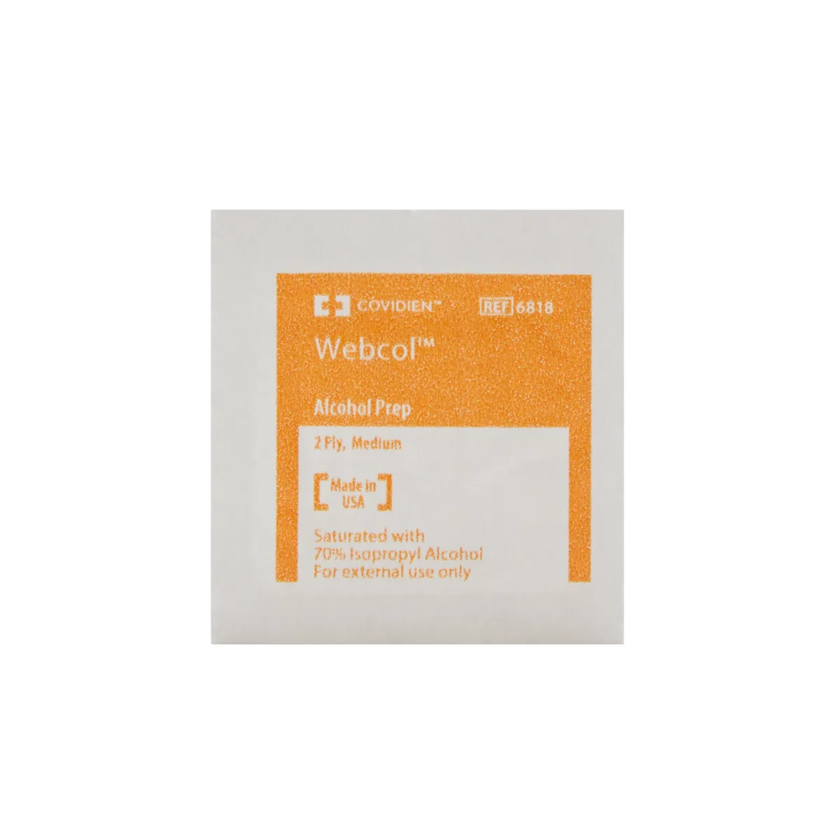 Cardinal Webcol Alcohol Prep Pads — 70% Isopropyl Alcohol, 200 per box